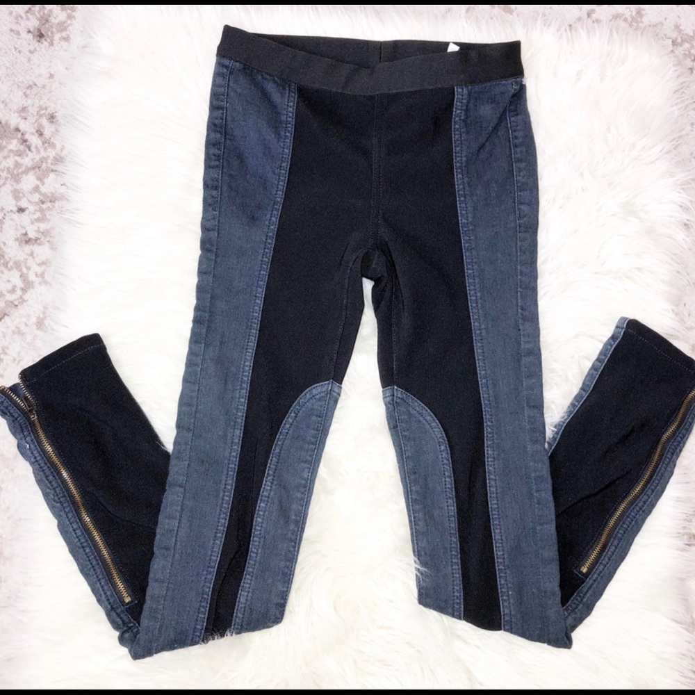 BCBGMaxAzria jackson stretch color block denim leggings size XS